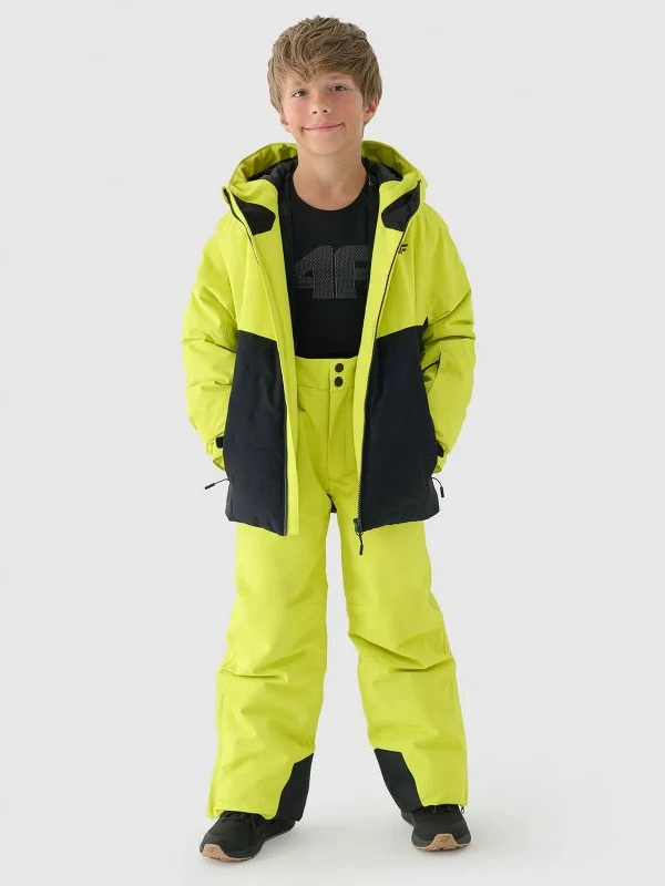 Jakne skijimi për fëmijë 4F, e zezë