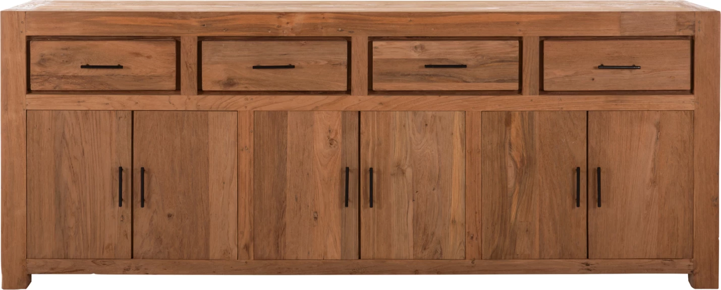 Bufe GRAYSON FH9802 dru TEAK i ricikluar natyral 220x50x90H cm