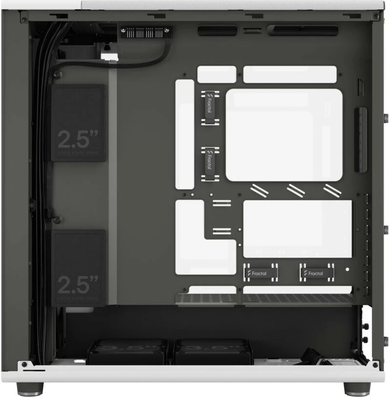 Kasë Fractal Design North XL RC Chalk White TG Clear, ATX, E-ATX, xham i temperuar, e bardhë