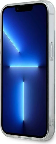 Mbështjellës DKNY IML Checkered Mono Pattern & Printed Stripes MagSafe për iPhone 15/14/13, i zi