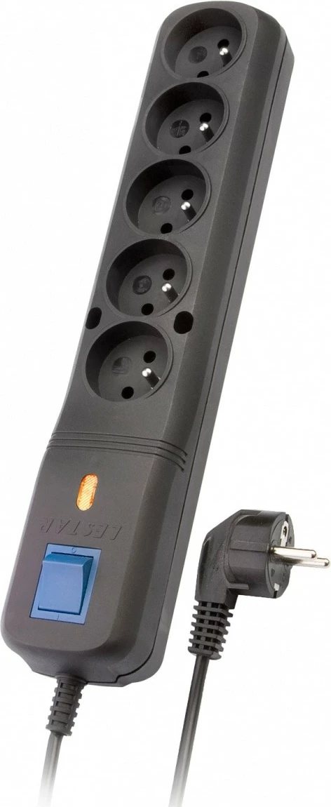 Kasë Lestar LV-530W, 5 dalje, 2.5m, e zezë