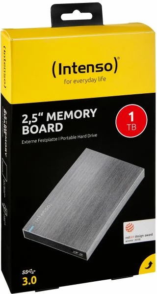 Hard disk ekstern INTENSO Memory Board 6028660, 1TB 2.5\" USB 3.0, alumin, antracit