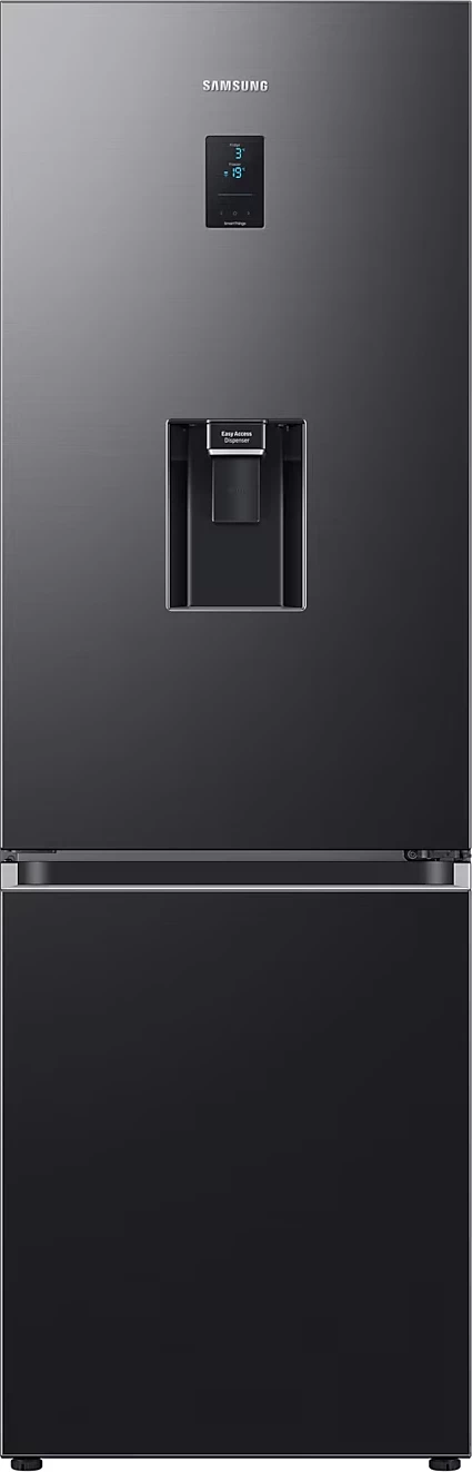 Frigorifer kombinë, Samsung RB34C652EB1/EK, SpaceMax, All‑Around Cooling, dozues uji, ekran digjital, i zi