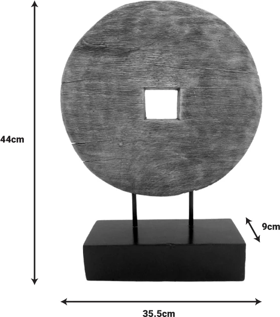 Dekor tavoline karrocë, dru mango natyral-hekur, 35.5x9x44cm