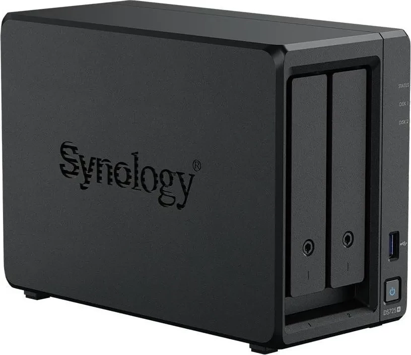 NAS Synology DS725+ me 2x HAT3300-6T (2x 6TB), 4GB RAM, silver