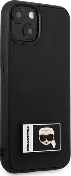 Mbështjellës Karl Lagerfeld KLHCP13M3DKPK për iPhone 13, 6.1", Ikonik Patch, i zi