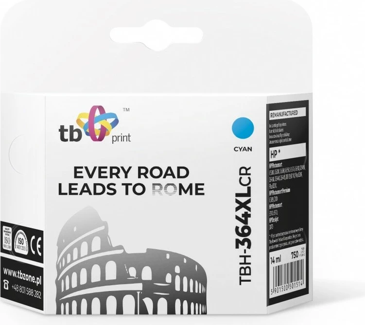 Toner TB Print TBH-364XLCR për HP, cyan, 14ml