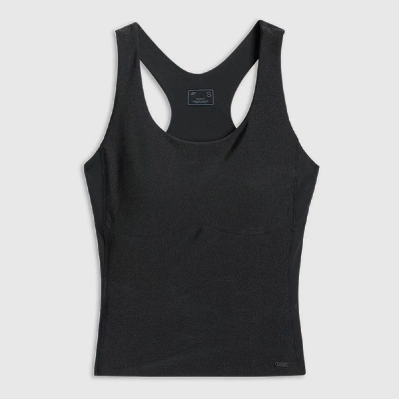 Maicë sportive për femra 4F, e zezë