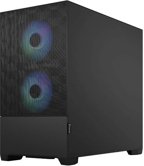 Kasë Fractal Design Pop Mini Air RGB, Mini Tower, Micro ATX/Mini ITX, e zezë, xham i temperuar