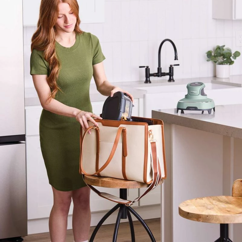 Fritezë me ajër, Ninja CRISPi FN101EUSG, 4-në-1 1700W, 3.8L + 1.4L xhami, sage