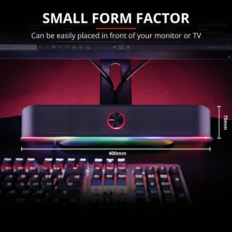 Bokse Trust GXT 619 Thorne, 2.0 kanale, 6 W, të zeza