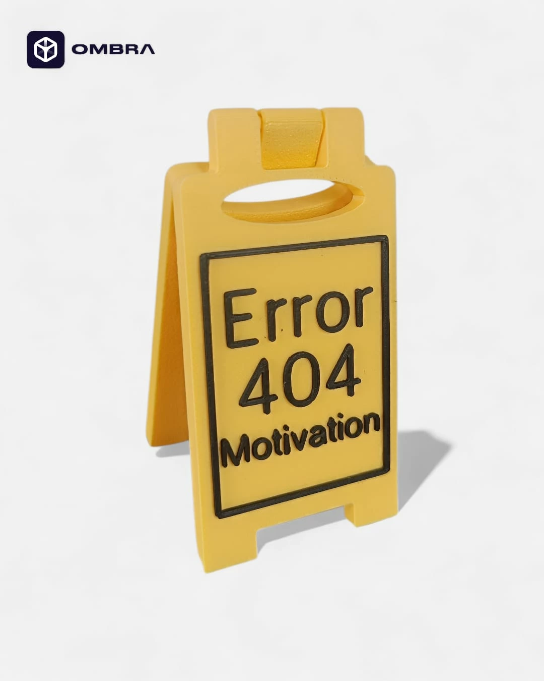 Tabelë "Error 404 Motivation" - verdhe