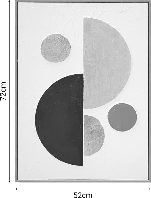 Pikturë kanavacë Geometric I, shumëngjyrëshe, 52x4.5x72cm