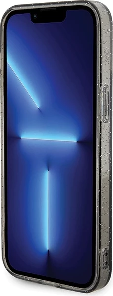 Mbështjellës Karl Lagerfeld Karl&Choupette Glitter MagSafe për iPhone 15 Pro Max, zi