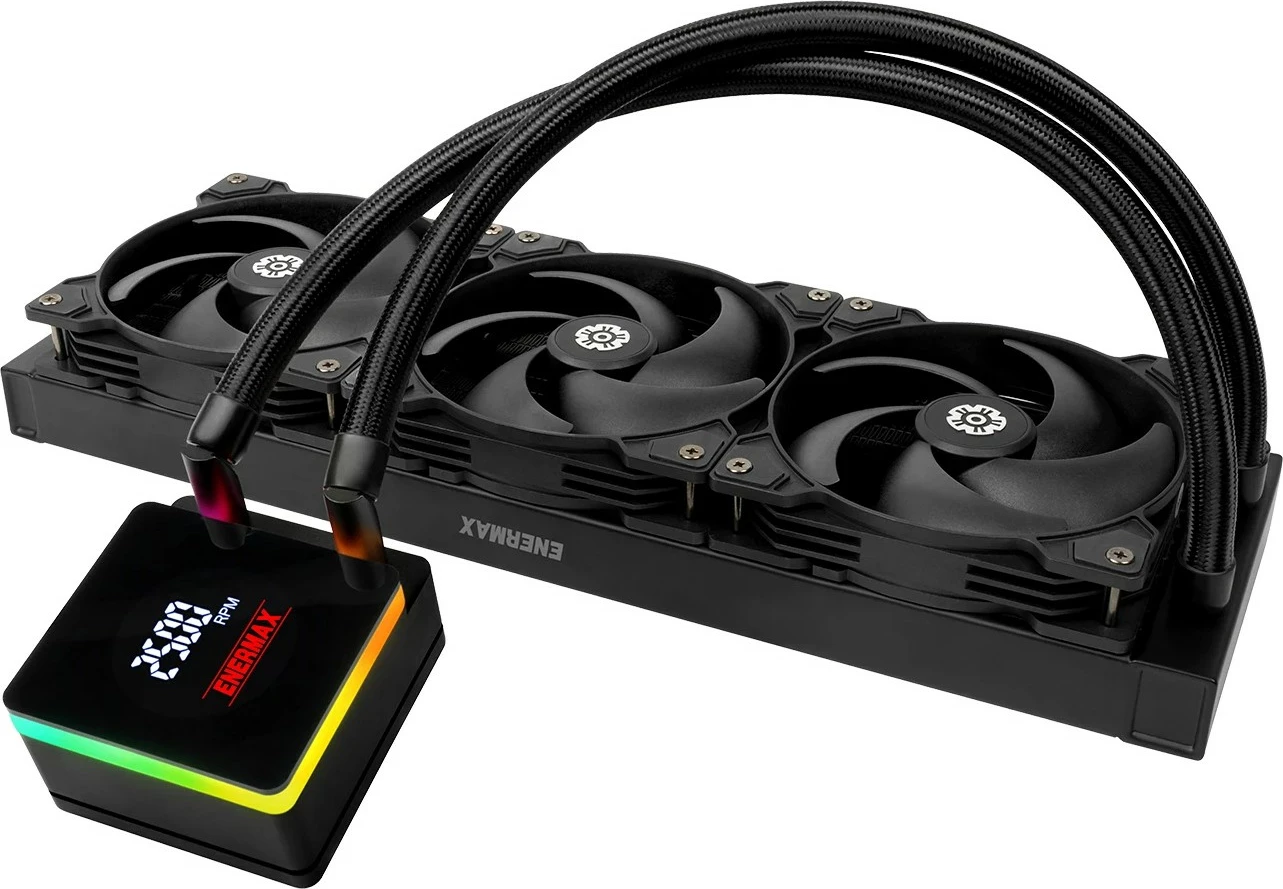 Ftohës uji Enermax LIQTECH XTR me ekran, për procesor, i zi