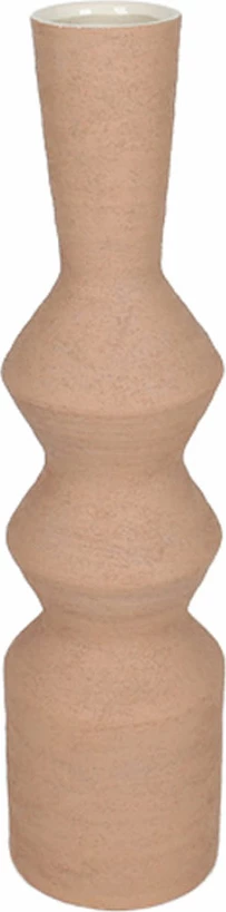 Vazo VIRELIA, terrakotë e çelët, 15x15x60cm, qeramikë