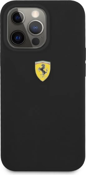 Mbështjellës Ferrari FESSIHMP13LBK për iPhone 13 Pro/13 6.1", silikon, MagSafe, zi