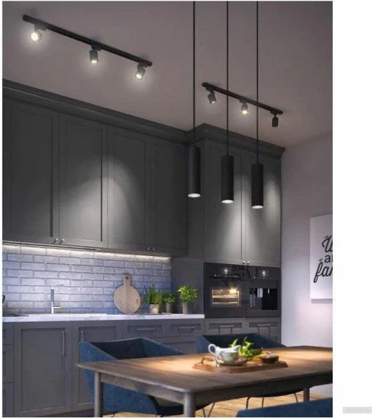 Llambë varëse GTV TRESOS 3xGU10 220-240V, e zezë