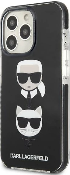Mbështjellës Karl Lagerfeld KLHCP13LTPE2TK për iPhone 13/13 Pro 6.1", Hardcase, i zi