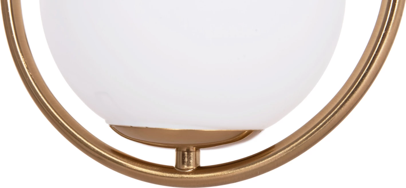 Llambë tavani varëse DROPLET, metalik, ngjyrë ari, glob i bardhë qumështi, FH7503.12, 23.5x12x147cm