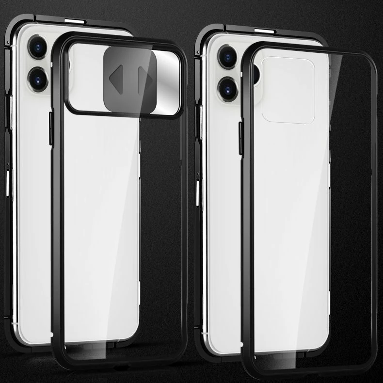 Mbështjellës Wozinsky Magnetic Cam Slider Case për Huawei P40, Full Body Cover, i zi