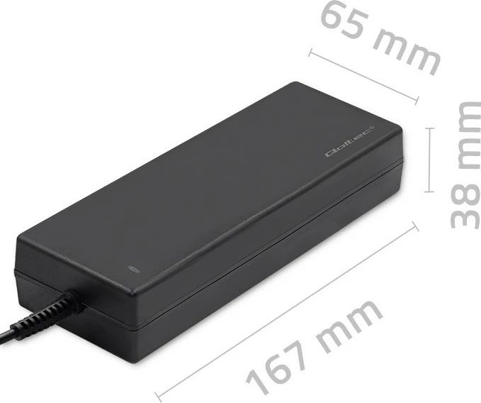 Furnizues energjie desktop Qoltec 50798, 120W, 12V, 10A, 5.5x2.5mm, me kabllo rryme