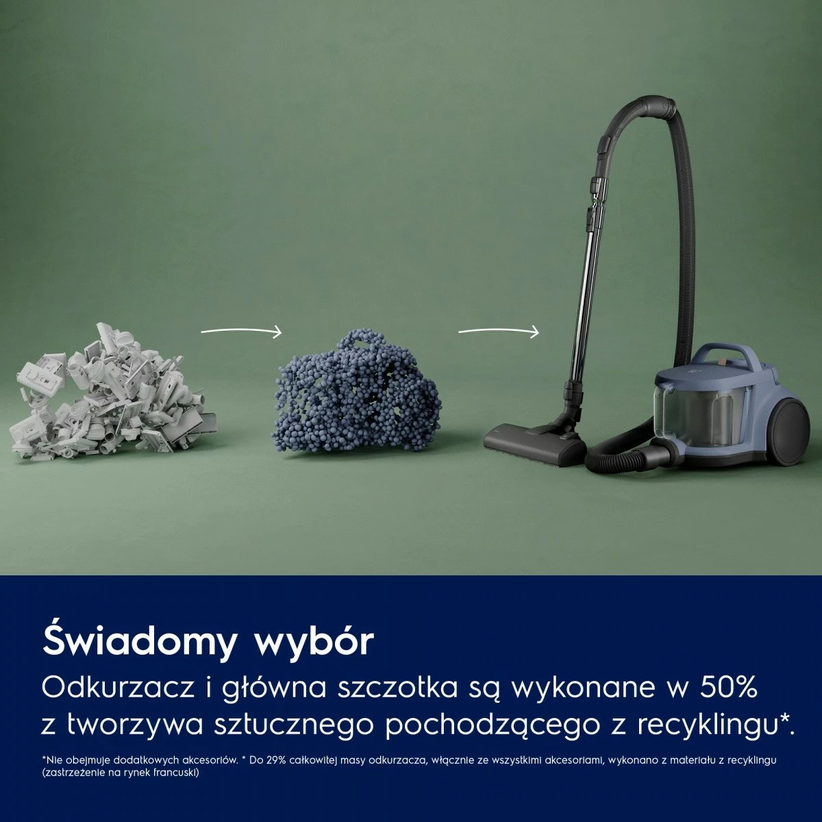 Fshesë me korrent pa qese Electrolux EL51C1LDB 1000 W, 2 L, HEPA, rreze 9 m, blu