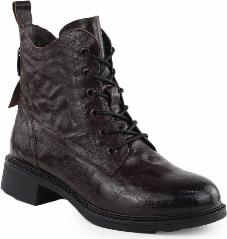 Çizme lëkure për femra Vinceza 86412, kafe