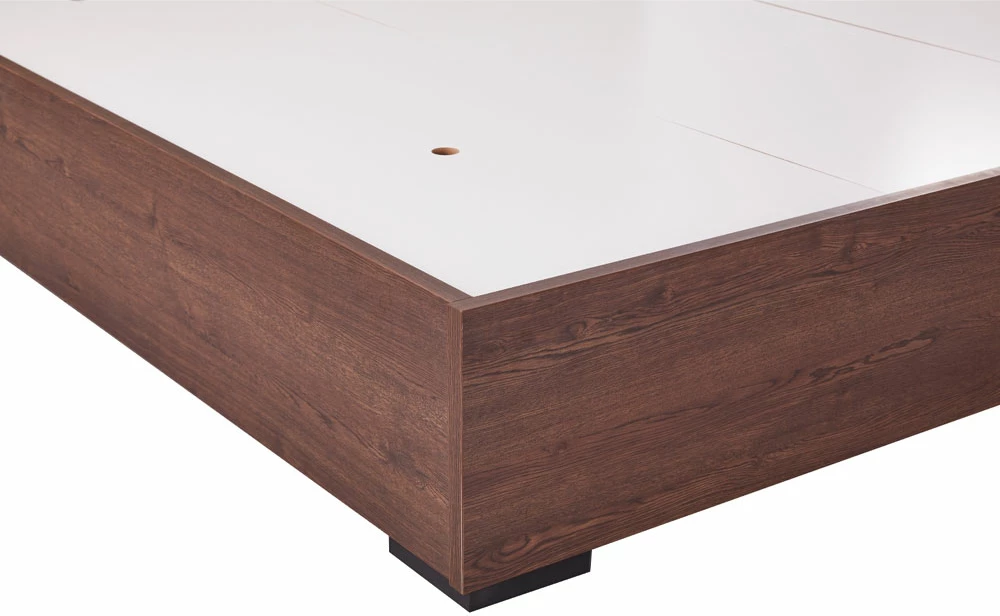 Krevat Nuez për dyshek 160x200cm, ngjyrë arre, 162x202x120