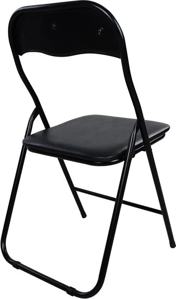 Karrige palosëse PU e zezë FH0044 38x47x82 cm, set prej 6 copë