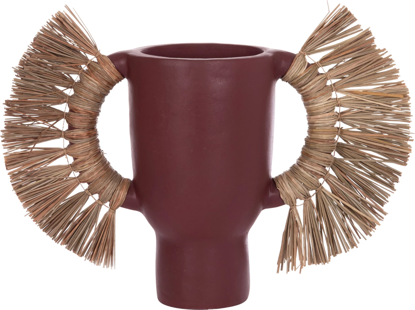 Vazo dekorative tavoline ALICA, terrakotë, ngjyrë kafe e errët, 64x22x38cm