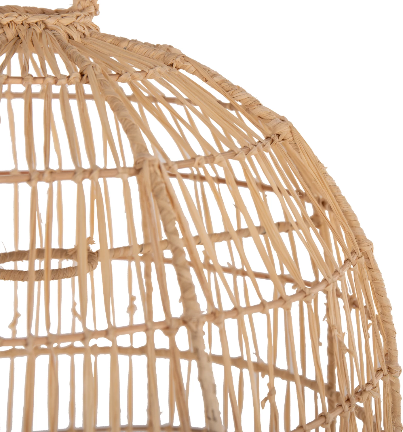 Llambë varëse tavani FH7890 fibra fletë palme ngjyrë natyrale Φ35x163Hcm