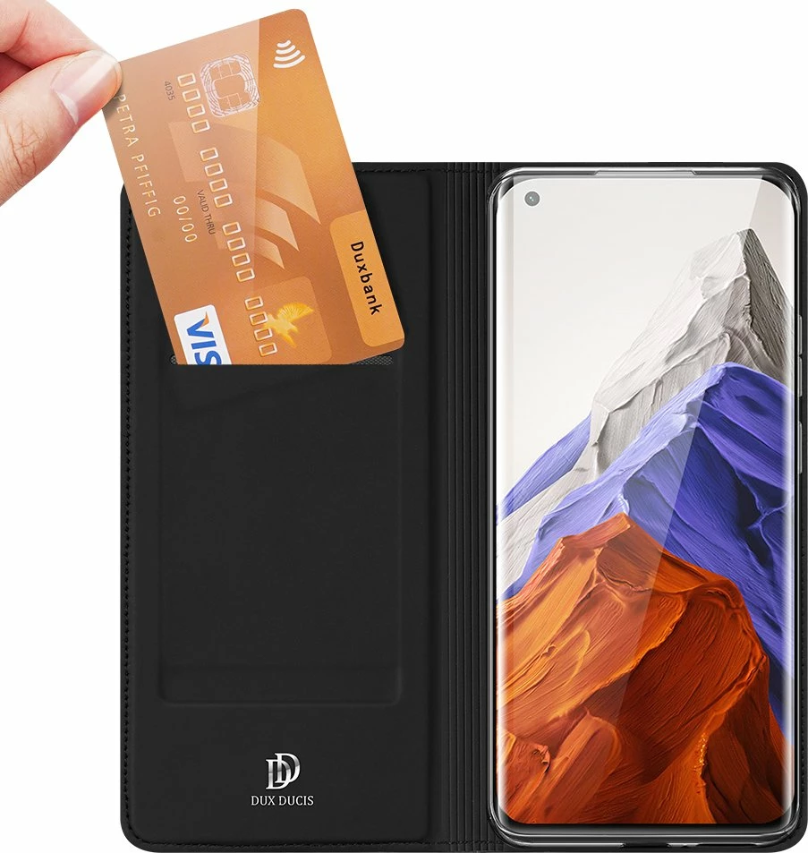 Mbështjellës Dux Ducis Skin Pro Bookcase për Xiaomi Mi 11 Pro, e zezë