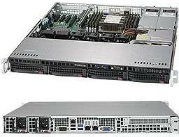 Kasë Supermicro CSE813MFTQC-R407CB, Rack (1U), 400 W, e zezë