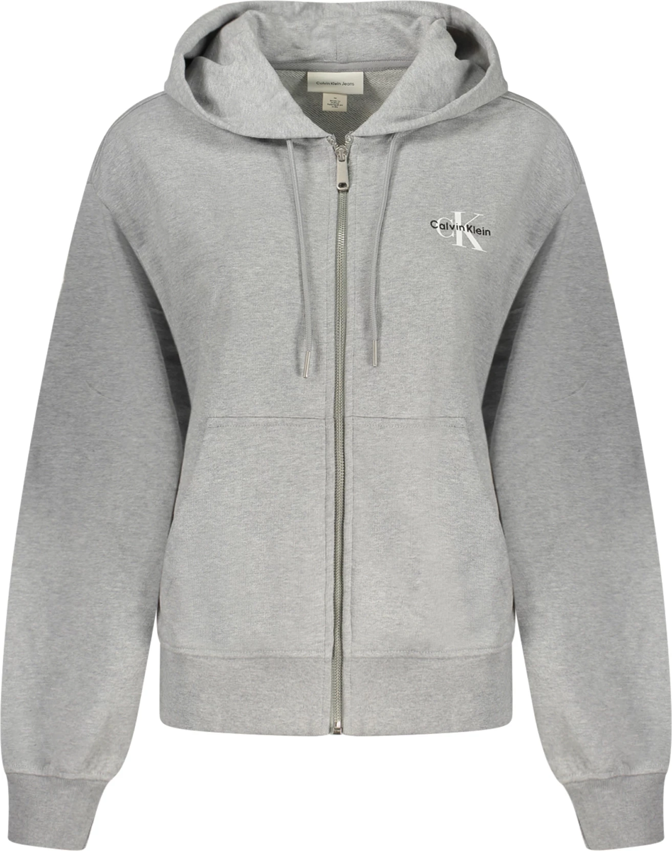 Duks për femra Calvin Klein me kapuç, gri