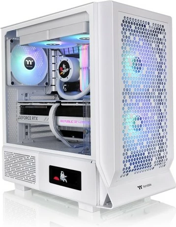 Kasë Thermaltake Ceres 330 TG ARGB, Midi Tower, e bardhë