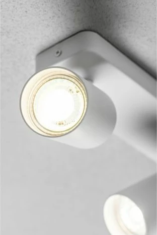 Ndriçues spot dyfish GTV SANTO BIS OS-SAN20WOK2B-10, GU10, max 2×20 W, IP20, i bardhë