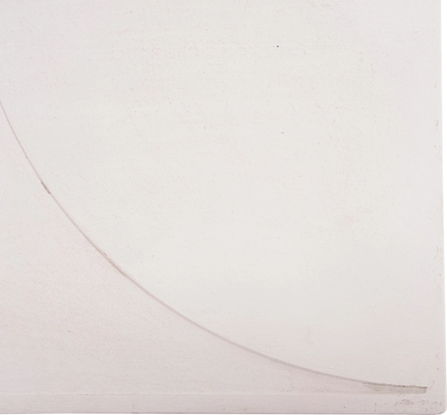 Panel dekorativ për mur, seri katrore Santorini, FH4508, MDF, ngjyrë e bardhë e zbehtë, 80x4x80 cm