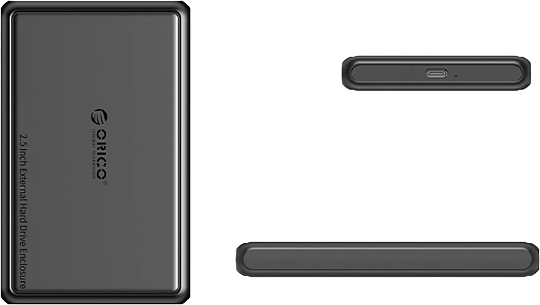 Kasë Orico DDL25-C3 për HDD/SSD 2.5", USB-C, 5Gb/s, e zezë