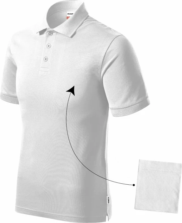 Maicë polo për meshkuj Malfini, e bardhë