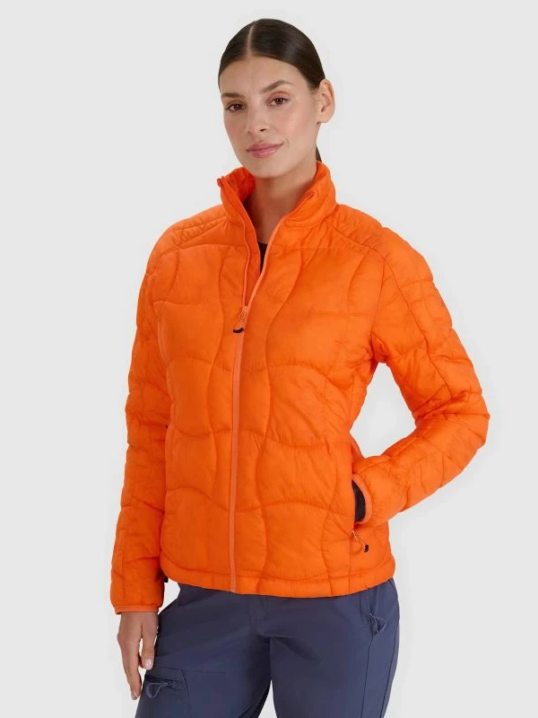 Jakne trekking për femra 4f, gri