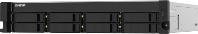 Server NAS QNAP TS-832PXU-RP-4G, 8-bay, 4GB RAM, 2x 10GbE SFP+, 2x 2.5GbE, rack 2U, PSU redundant, e zezë