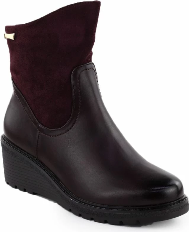 Çizme të shkurtra femra M. Daszyński 2510, burgundy