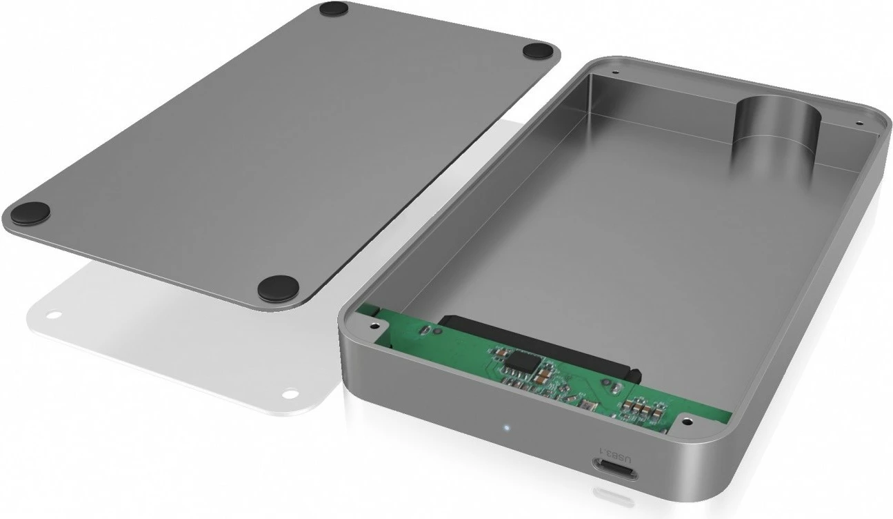 Kasë IcyBox IB-247-C31 për disk 2.5 inç, USB Type-C, antracit