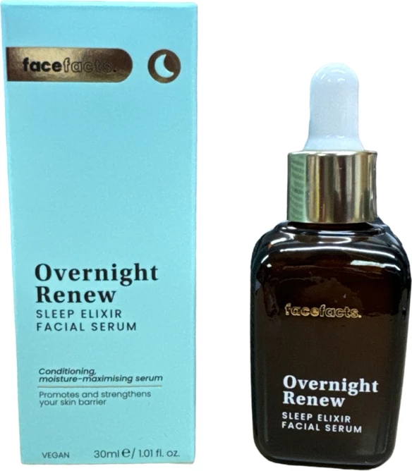 Face Facts Overnight Renew Sleep Elixir Facial Serum - 30ml