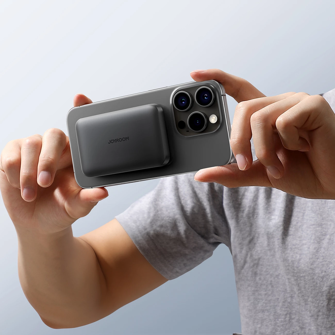 Powerbank Joyroom JR-W020 Mini 5000mAh, USB-A/USB-C, karikim wireless, i zi