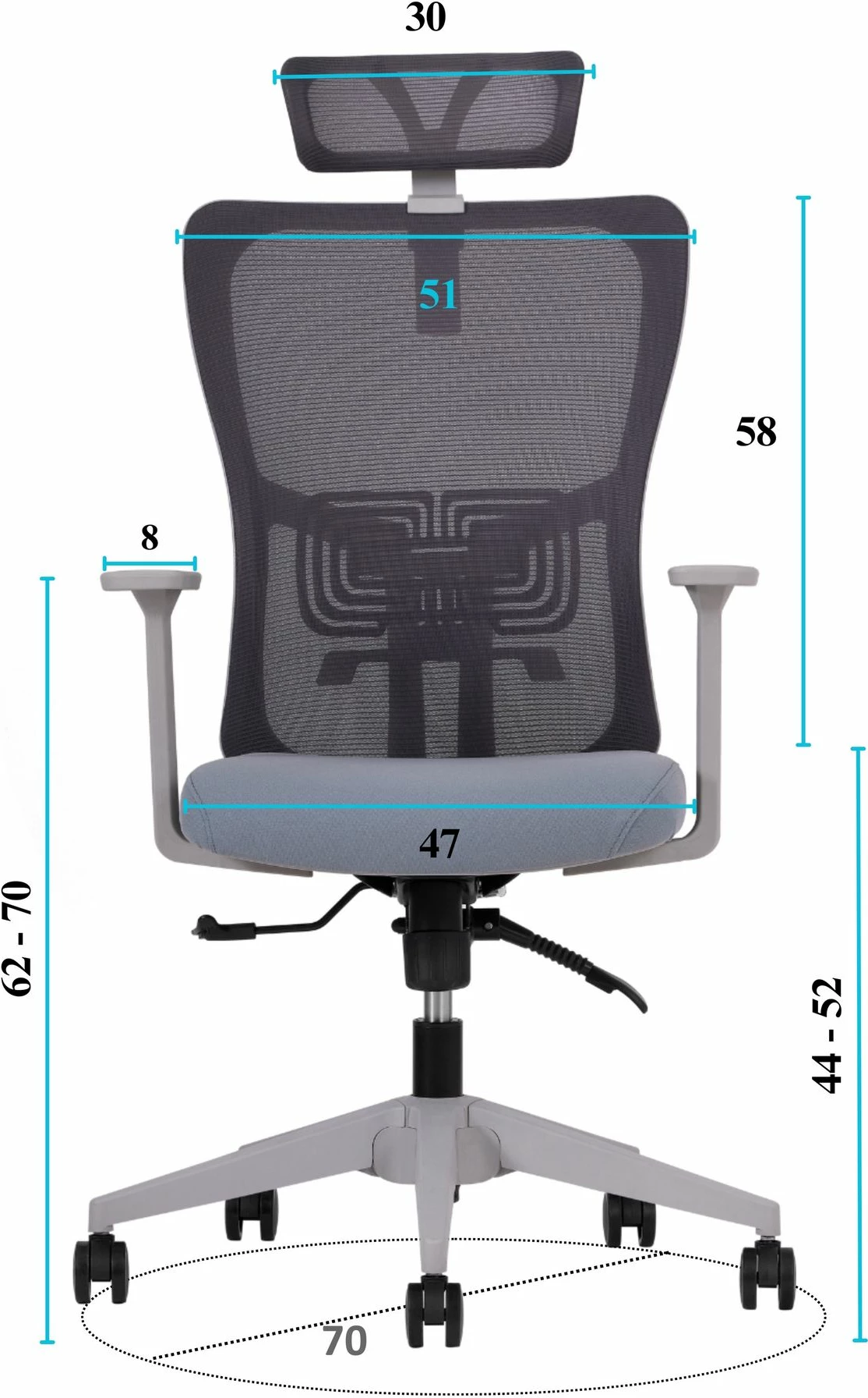 Set karrigash zyre (2 copë), Skye Decor, lumbar 126, ngjyrë gri