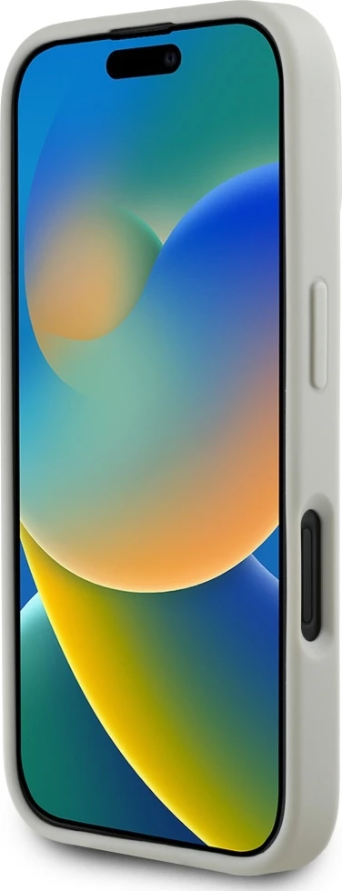 Mbështjellës Karl Lagerfeld HC 3D Rubber Double Heads për iPhone 16, Bezhe
