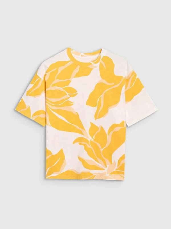 Maicë oversize për femra 4f, me print