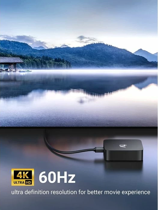 kabllo HDMI këndore UGREEN 10172, 4K/60Hz, 1m, e zezë